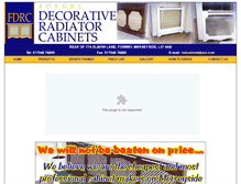 Tablet Screenshot of decorativeradiatorcabinets.co.uk